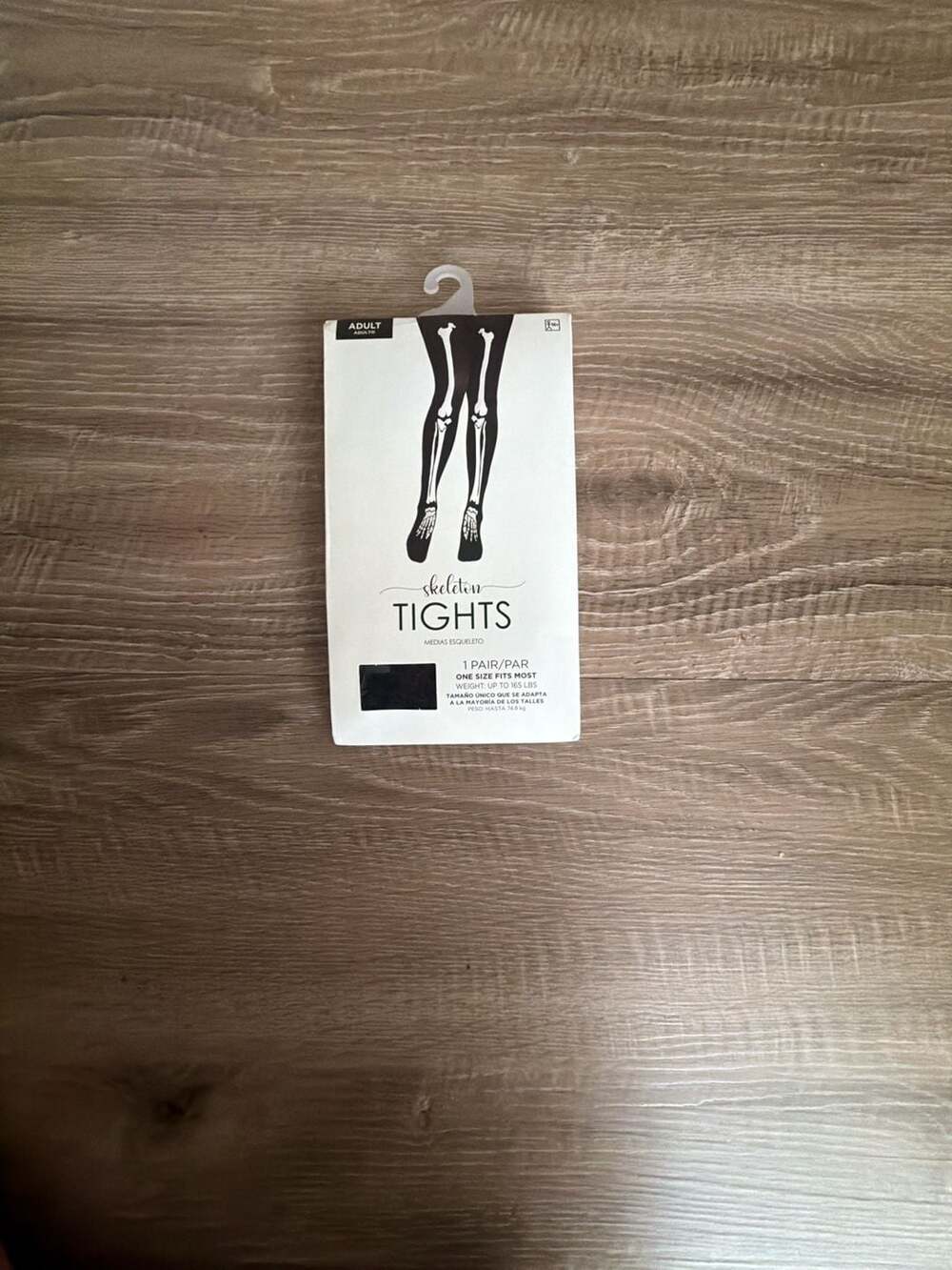 Suit Yourself Adult Skeleton Tights Black Halloween Costume Accessory One Size